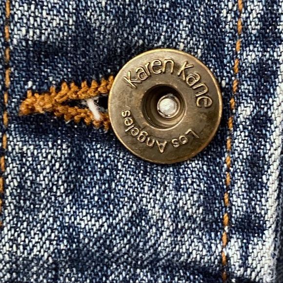 Karen Kane | Jean Jackt Metal Studs Imprinted Back - Picture 8 of 8